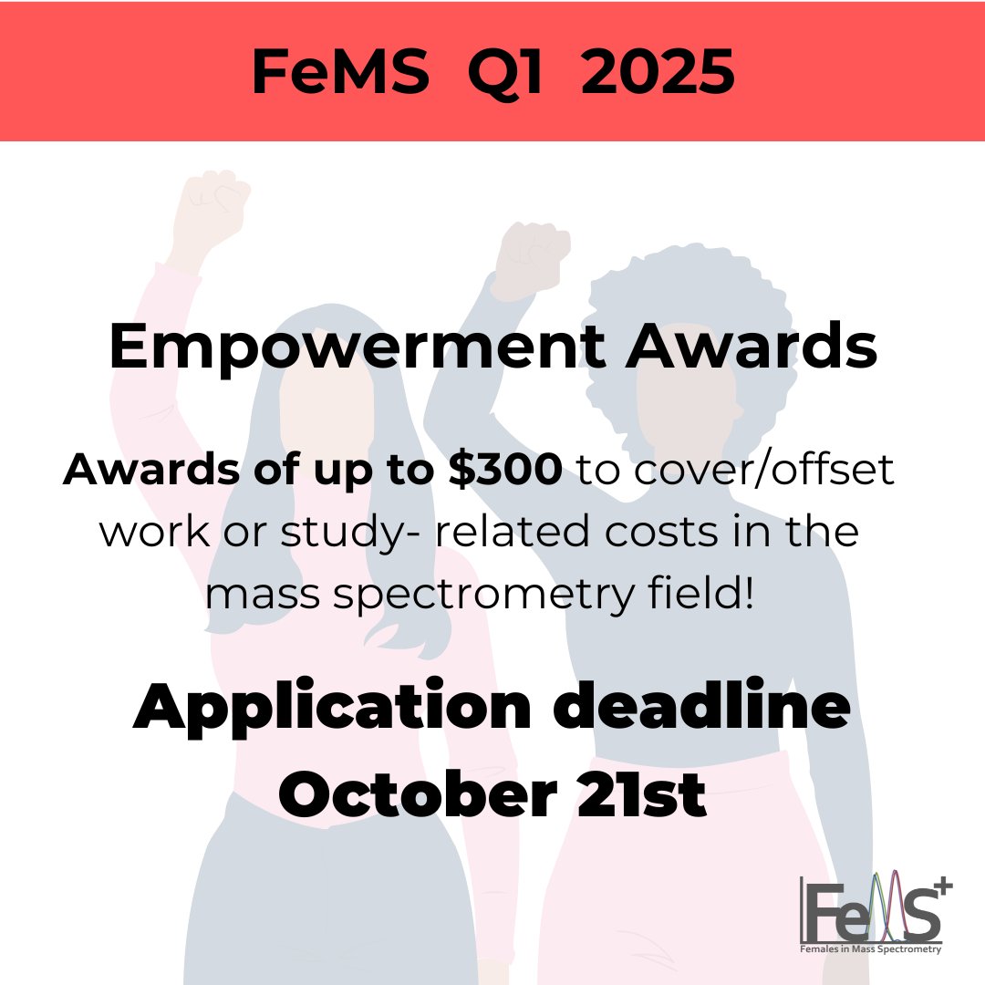 ❗ Only a few days left ❗ 

You can still apply 👉 airtable.com/appyGufCIumjAo…
More info 👉 femalesinms.com/empowerment/

Don't miss this chance 💪