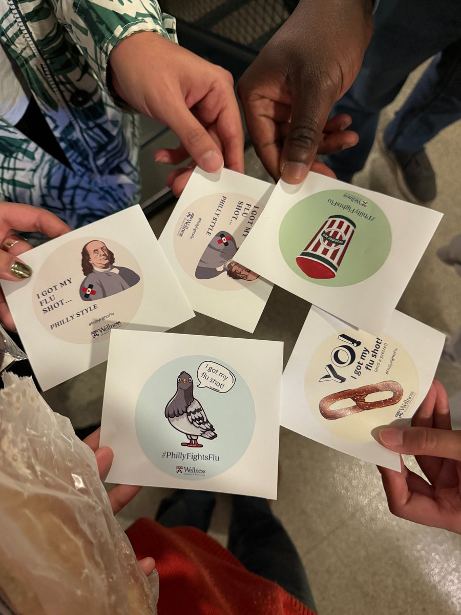 Flu shot day with the team on campus! 💉 #flushot