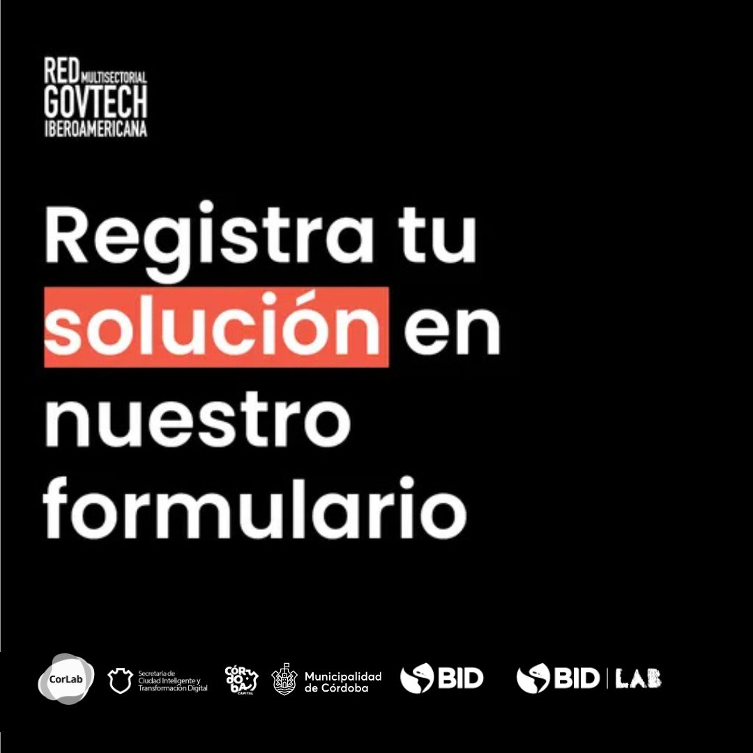 corlabgob's tweet photo. #Corlab en su alianza con la Red Iberoamericana Govtech de @govtechlatam  de @IDB_Lab, te invita a unirte a este mapeo.
¿Tienes soluciones para problemas públicos en #salud, #educación, #movilidad o #sostenibilidad? 
¡Te estamos buscando! 
Únete al mapeo 👉https://t.co/fnqNa2KVU6 https://t.co/pmzhXoQTVX