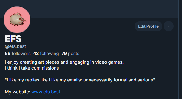 EFS (COMMS OPEN) tweet media