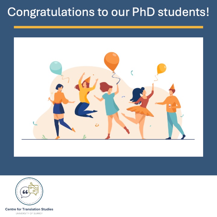 CTS Surrey (@cts_surrey) on Twitter photo A big '축하해요', 'Congratulazioni', 'Tebrikler' and 'Čestitamo' to our PhD students for successfully passing their Viva 🫶
<a href="/park_jisue/">Jisue Park (박지수)</a>; <a href="/FMFinterpreting/">Francesca Maria Frittella</a>; <a href="/GokhanFrat/">Gökhan Fırat</a> & Željko Radić!
All the best for your next adventure 🥳 A big '축하해요', 'Congratulazioni', 'Tebrikler' and 'Čestitamo' to our PhD students for successfully passing their Viva 🫶
<a href="/park_jisue/">Jisue Park (박지수)</a>; <a href="/FMFinterpreting/">Francesca Maria Frittella</a>; <a href="/GokhanFrat/">Gökhan Fırat</a> & Željko Radić!
All the best for your next adventure 🥳