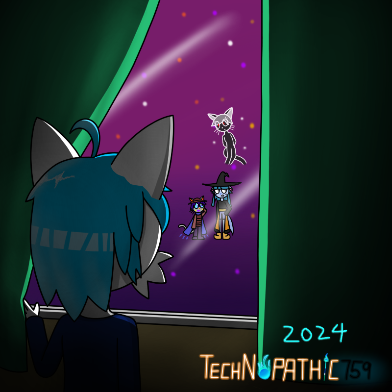 Technopathic759's tweet photo. when deep down you wanted to join the fun but you still couldn't overcome your fear

#anthro #oc #ocart #magecat #costume #oneshot #niko #darkner #deltarune #ghost #halloween #halloween2024 #happyhalloween #happyhalloween2024 https://t.co/y1eSxlMuIF
