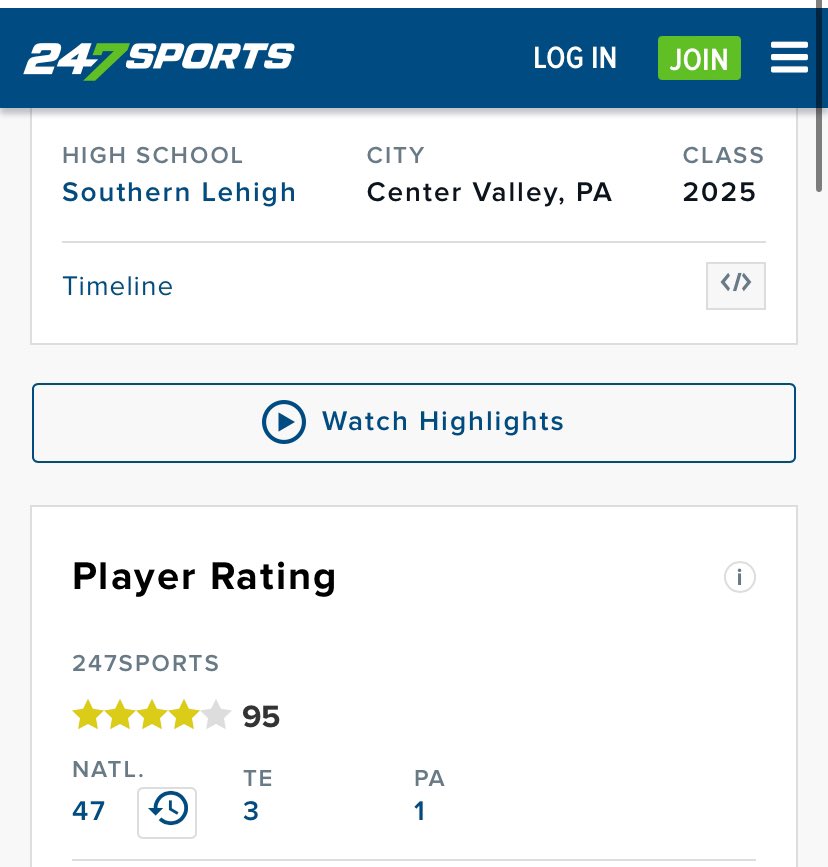 Andrew Olesh (@a_olesh8) on Twitter photo #3 TE, and #1 player in PA on 247!
<a href="/BrianDohn247/">BrianDohn247</a> <a href="/247Sports/">247Sports</a> <a href="/TomLoy247/">Tom Loy</a> <a href="/adamgorney/">Adam Gorney</a> <a href="/RivalsFriedman/">Adam Friedman</a> <a href="/ChadSimmons_/">ChadSimmons</a> <a href="/Andrew_Ivins/">Andrew Ivins</a> <a href="/CraigHaubert/">Craig Haubert</a> <a href="/Coach_Casula/">Steve Casula</a> <a href="/UMichFootball/">Michigan Football</a>
#AGTG #3 TE, and #1 player in PA on 247!
<a href="/BrianDohn247/">BrianDohn247</a> <a href="/247Sports/">247Sports</a> <a href="/TomLoy247/">Tom Loy</a> <a href="/adamgorney/">Adam Gorney</a> <a href="/RivalsFriedman/">Adam Friedman</a> <a href="/ChadSimmons_/">ChadSimmons</a> <a href="/Andrew_Ivins/">Andrew Ivins</a> <a href="/CraigHaubert/">Craig Haubert</a> <a href="/Coach_Casula/">Steve Casula</a> <a href="/UMichFootball/">Michigan Football</a>
#AGTG