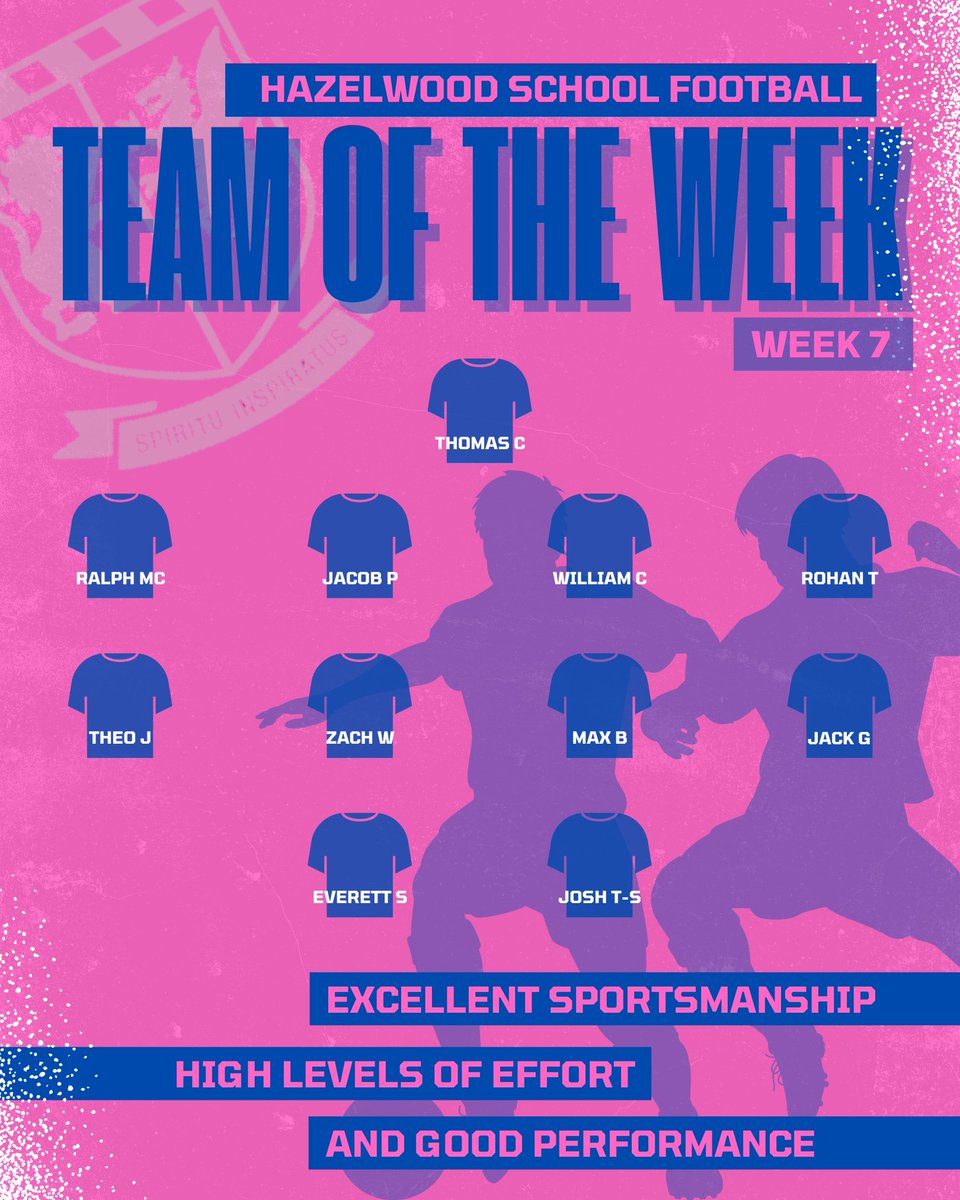HWD_Sport's tweet photo. Teams of the Week; based on standout performances during matches and training, with players exemplifying our school values: showing excellent sportsmanship, high levels of effort, and solid performance. 

End of Half Term Matches Played: 259 https://t.co/spf7sQ12yy