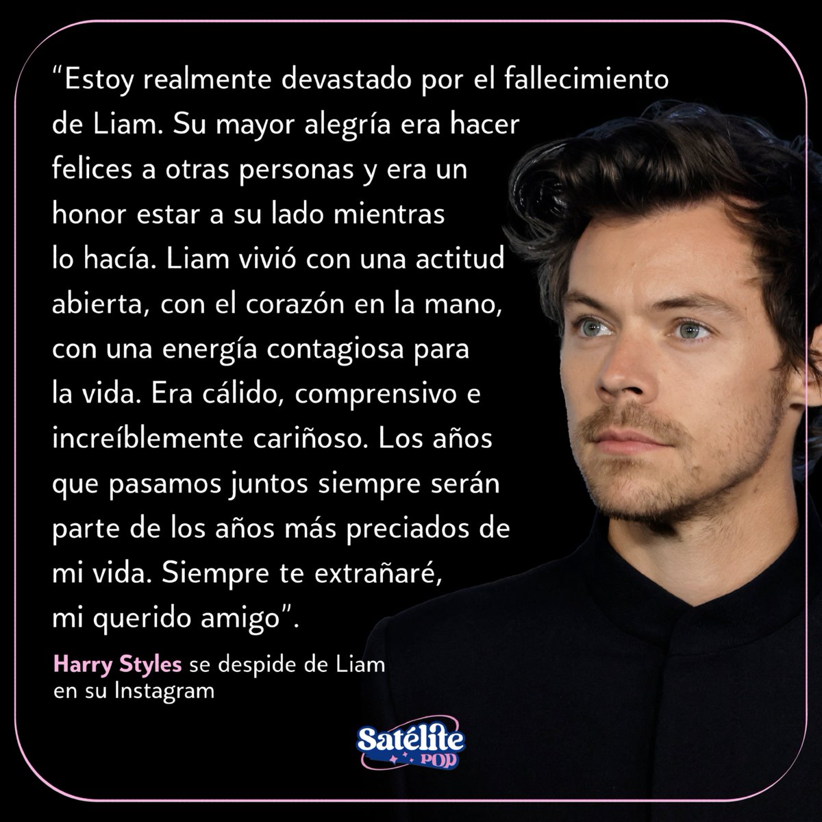 subelaradio's tweet photo. Esto es parte de los mensaje con el que Louis, Zayn, Harry y Niall despidieron a su amigo y compañero de One Direction, Liam Payne 🥺🤍🕊️

📸 AFP

#OneDirection #1D #LiamPayne #LouisTomlinson #ZainMalik #HarryStyles #NiallHoran #SatélitePop https://t.co/ToJm5HQxNk