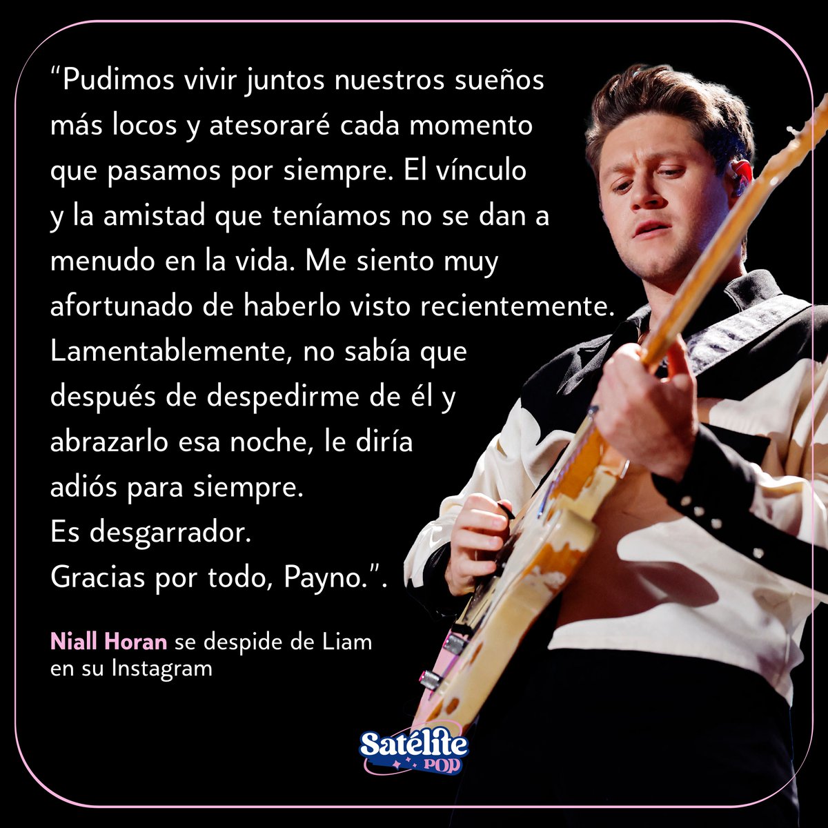 subelaradio's tweet photo. Esto es parte de los mensaje con el que Louis, Zayn, Harry y Niall despidieron a su amigo y compañero de One Direction, Liam Payne 🥺🤍🕊️

📸 AFP

#OneDirection #1D #LiamPayne #LouisTomlinson #ZainMalik #HarryStyles #NiallHoran #SatélitePop https://t.co/ToJm5HQxNk