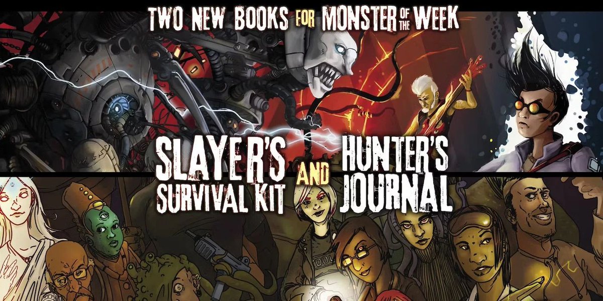 Monster of the Week, l'un des RPG les plus populaires de ce côté de la côte, propose une nouvelle campagne <a href="/BackerKit/">BackerKit</a> passionnante pour deux livres incroyables The Slayer's Survival Kit et The Hunter's Journal. #JDR #TTRPG