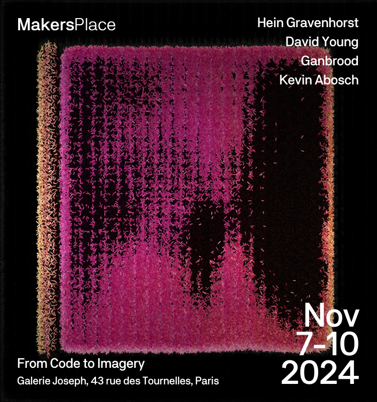 Caitlin | Digital Art Enthusiast (@digitalart_eth) on Twitter photo Bonjour!
I'm excited for <a href="/MakersPlace/">MakersPlace 🔳</a>'s upcoming November exhibition in Paris, where we'll be staging a show on Generative and AI Photography during the <a href="/ParisPhotoFair/">ParisPhoto</a>.
Curation includes:
<a href="/kevinabosch/">Kevin Abosch</a>
<a href="/ganbrood/">Ganbrood</a>
<a href="/david_young__/">David Young</a>
& generative photography pioneer Hein Gravenhorst Bonjour!
I'm excited for <a href="/MakersPlace/">MakersPlace 🔳</a>'s upcoming November exhibition in Paris, where we'll be staging a show on Generative and AI Photography during the <a href="/ParisPhotoFair/">ParisPhoto</a>.
Curation includes:
<a href="/kevinabosch/">Kevin Abosch</a>
<a href="/ganbrood/">Ganbrood</a>
<a href="/david_young__/">David Young</a>
& generative photography pioneer Hein Gravenhorst