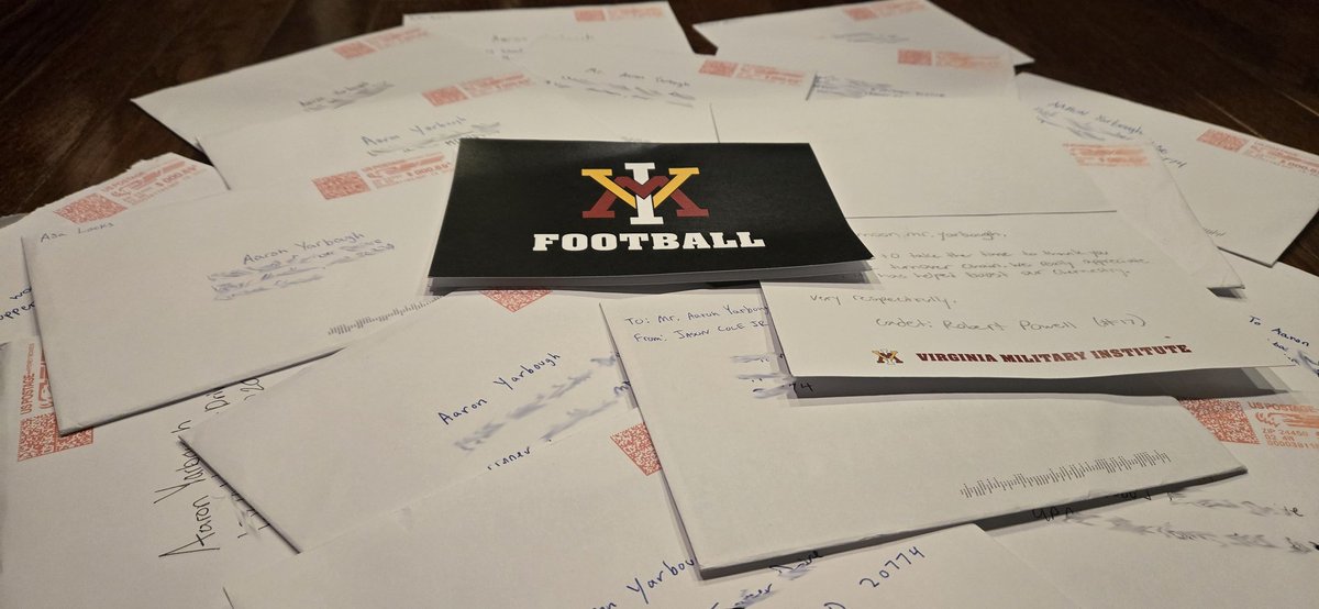 Grateful to provide <a href="/VMI_Football/">VMI Football</a> with their first ever Turnover Chain 🏅.  Thanks to Superintendent Gen. Wins, AD <a href="/jamjamwalton/">Jamaal Walton</a>, &amp; Coach Rocco for making this happen and Coach <a href="/DaelunDarien7/">Dae'lun Darien❗️</a> for leading the effort.  Also, shoutout to the players for the Thank You letters!