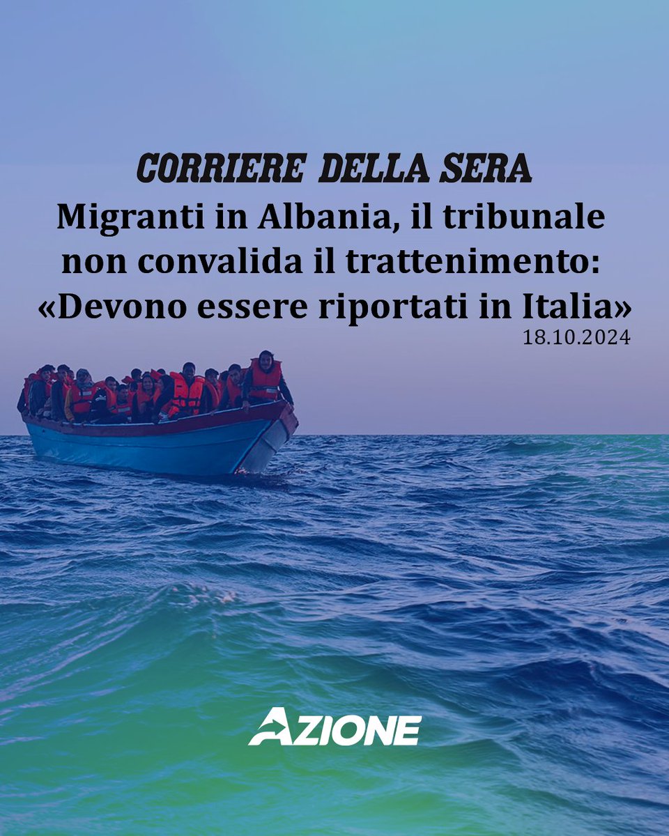 Azione_it's tweet photo. La tanto strombazzata operazione #Albania si sta dimostrando per ciò che è in tempi da record: una clamorosa e costosissima presa in giro. 
500 milioni di euro di costi in più, rispetto ad un centro costruito in Italia, buttati dalla finestra. https://t.co/WUZs6zYMRU