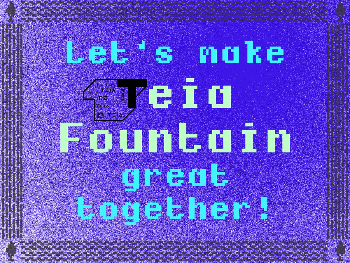 LMTGT - Let's make Tezos great together! (@lmtgt_) on Twitter photo It's Oct 18th and the 4th month we're raising funds for the Teia Fountain by <a href="/TeiaCommunity/">Teia Community</a>. ⛲️
The Teia Fountain is an initiative to help kickstart new artists on Tezos by sending them a small amount of XTZ, so that they can mint their first artworks!
More below ⬇️
#lmtgt It's Oct 18th and the 4th month we're raising funds for the Teia Fountain by <a href="/TeiaCommunity/">Teia Community</a>. ⛲️
The Teia Fountain is an initiative to help kickstart new artists on Tezos by sending them a small amount of XTZ, so that they can mint their first artworks!
More below ⬇️
#lmtgt