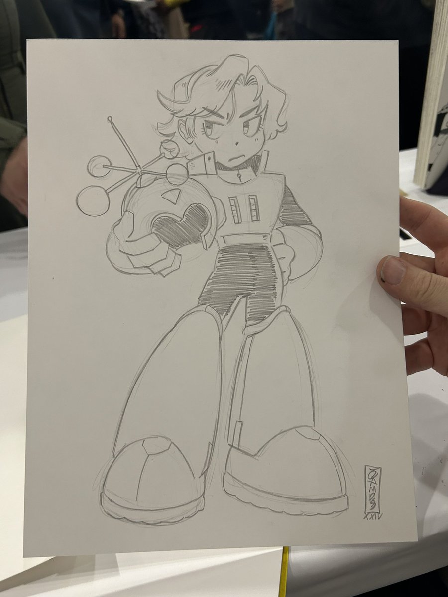Here was so a super fun commission of a Megaman oc. Really awesome and fun to draw. They also commissioned me to do their OC with Dr Cossack but I forgot to take a photo of it. If you see this please post it!! Nobody ever asks me to draw Cossack! It was a lot of fun!