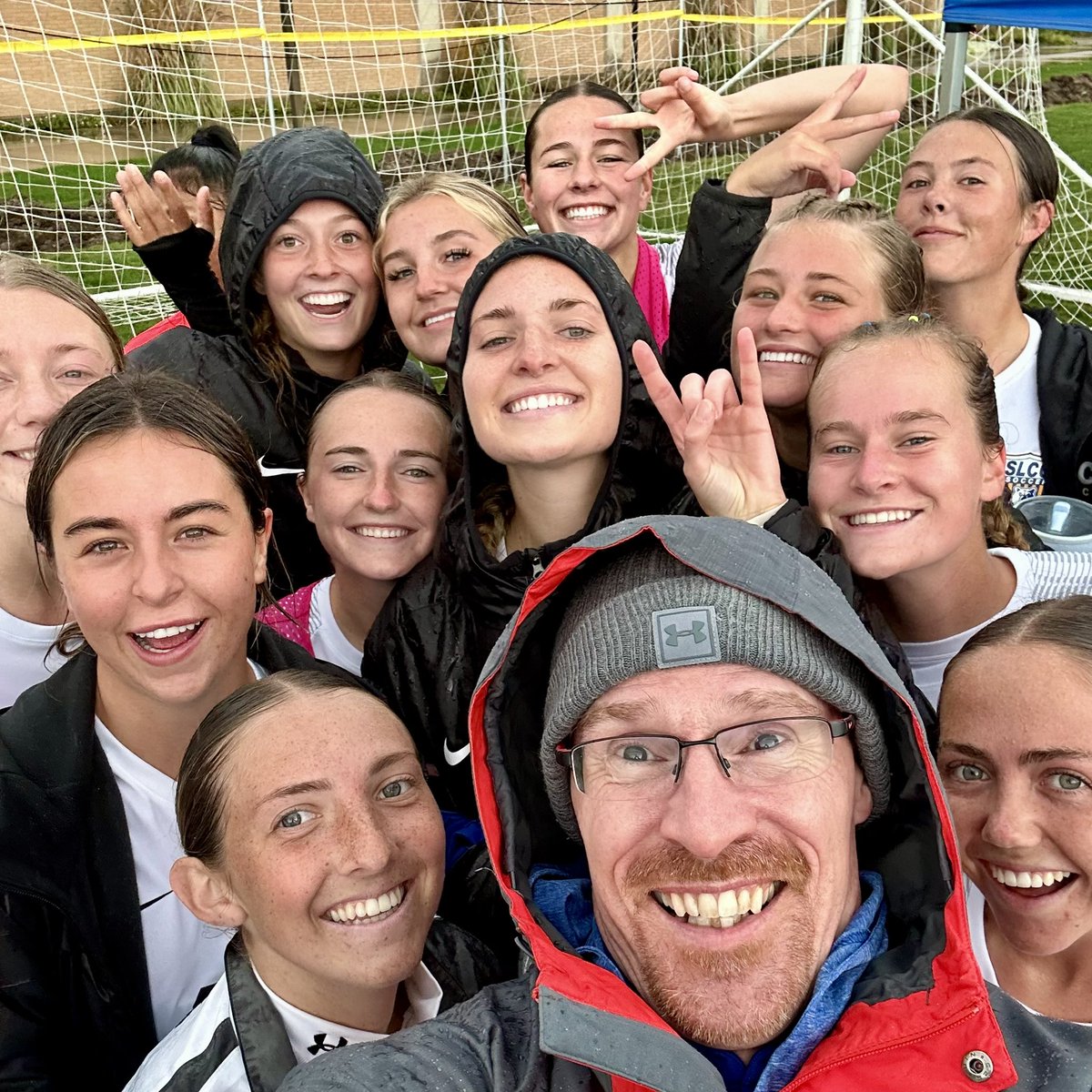 SLCC_President's tweet image. Hanging out at the Women’s and Men’s soccer games on campus again Truckee Meadows CC. Our Bruins were amazing despite the rain! #saltlakecc #bruinway