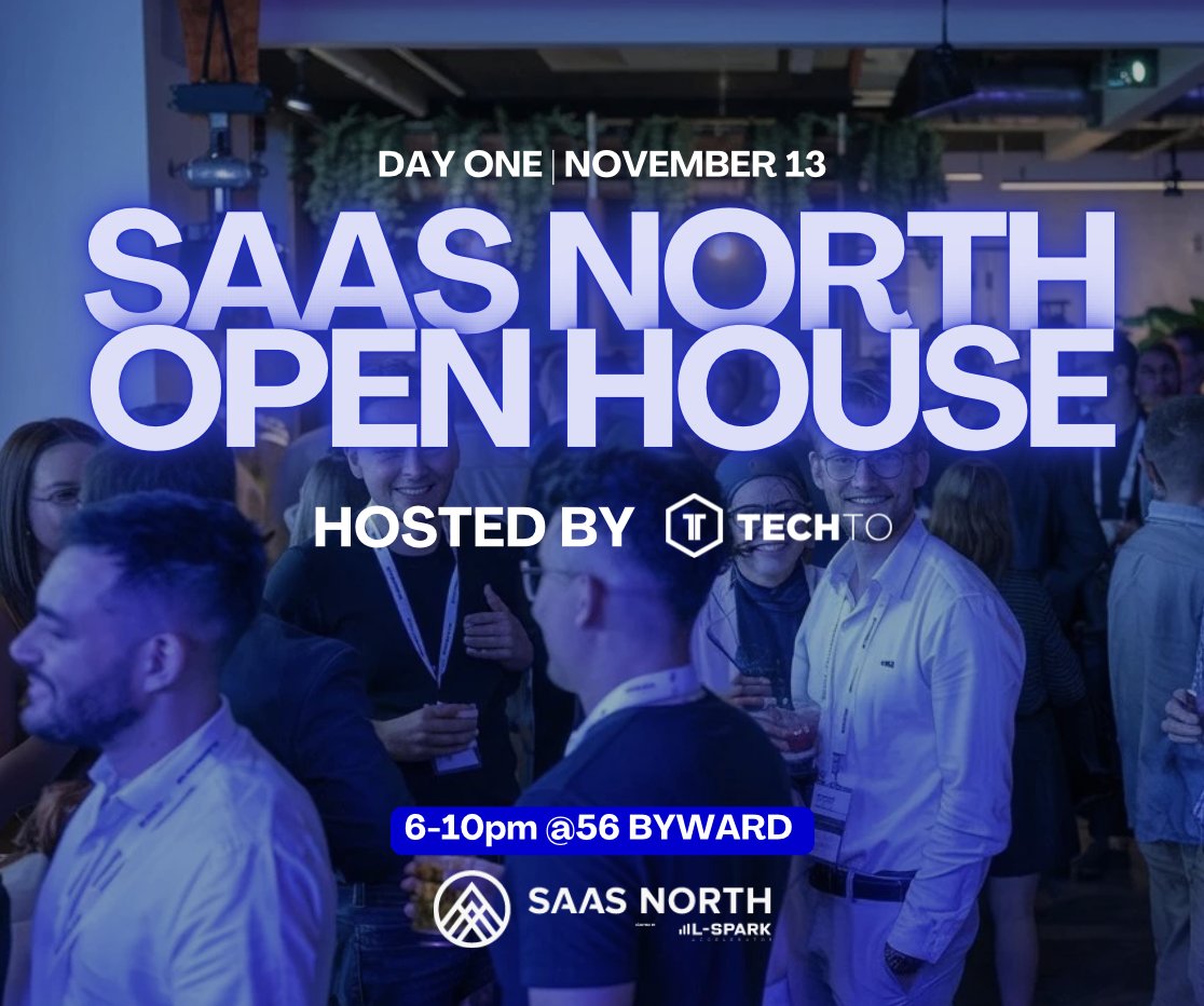 TechTO (@techto) on Twitter photo It's official! 👏
TechTO is hosting the official Day 1 After-Party of the <a href="/SAASNORTH/">SAAS NORTH</a> Conference on November 13!
The SAAS NORTH Open House will be hosted at 56 ByWard in the Byward Market and is open to all pass holders of the conference, but make sure you RSVP if you want in! It's official! 👏
TechTO is hosting the official Day 1 After-Party of the <a href="/SAASNORTH/">SAAS NORTH</a> Conference on November 13!
The SAAS NORTH Open House will be hosted at 56 ByWard in the Byward Market and is open to all pass holders of the conference, but make sure you RSVP if you want in!