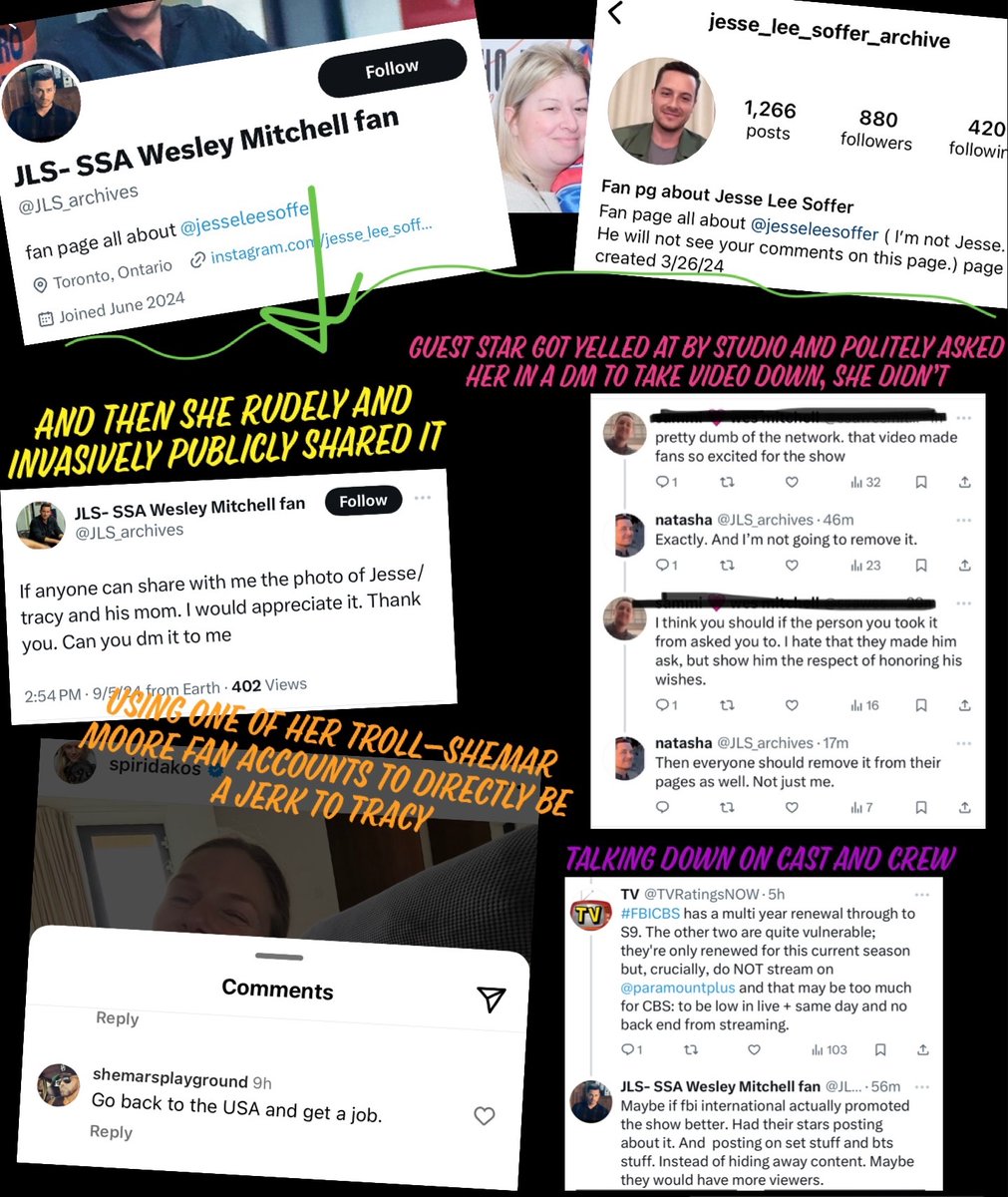 upstead_u's tweet photo. Time to unblock jerks to blast, starting w/this one. If you consider yourself a real fan of Jesse and Tracy, yet follow/engage with someone like her, or allow it, you’re not their fan! Trolls want to bully? They should be called out for it. I’ve intel on so many, don’t test me! https://t.co/yuE3cZSmMH