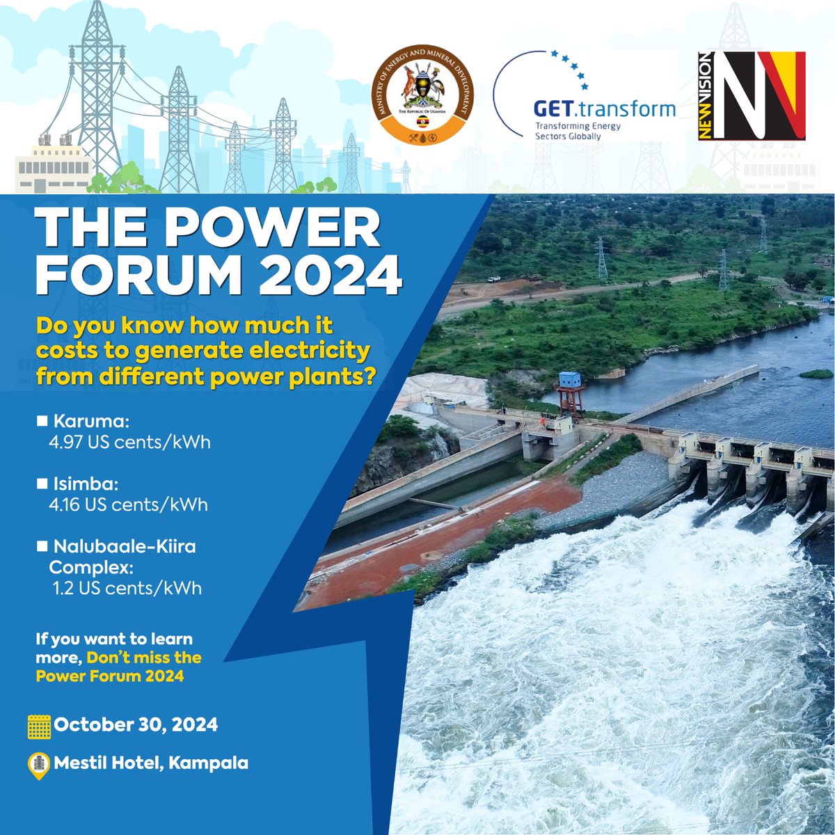 AD

⚡ Power Forum 2024 is the place to be!

📅 30th October 2024
📍 Mestil Hotel, Kampala

Get informed, make connections, and explore Uganda’s growing energy sector. Be part of the conversation!

Theme: "The Evolving Ugandan Energy Sector"  <a href="/GovUganda/">Government of Uganda</a> <a href="/ERA_Uganda/">ERA Uganda</a> <a href="/UEDCLTD/">Uganda Electricity Distribution Company Ltd</a>