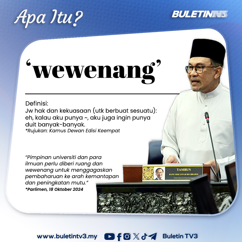 Istilah Bahasa Melayu diguna Perdana Menteri Datuk Seri Anwar Ibrahim ketika membentangkan Belanjawan 2025 di Parlimen.

#BuletinTV3 #Belanjawan2024 #Istilahbahasamelayu