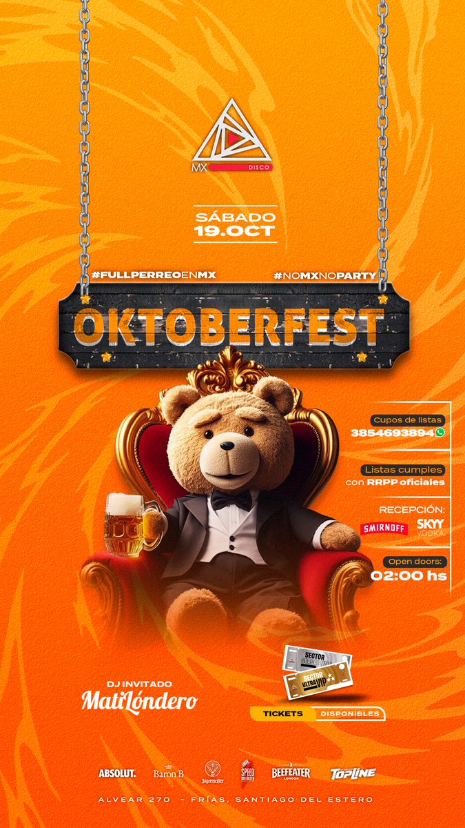 MexicanaDisco's tweet photo. Este sábado muchos cumples y festejamos oktoberfest en casa 🏡 con promo 2x1 en latas de cerveza y una recepción de put@ madre ❤️‍🔥 listas e invitaciones al MD https://t.co/j1BdUq1sEc