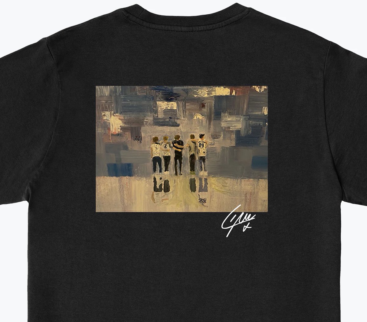1DAlert's tweet photo. Please keep in mind that the photo on the T-shirt was actually painted by Liam. Please do not purchase from any other site, as they are being sold without permission and proceeds do not go to any charities. https://t.co/BxOcUYs59h