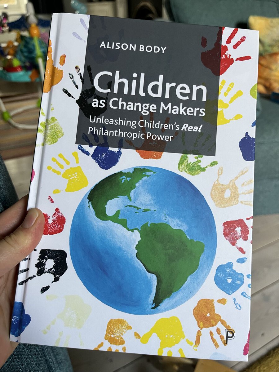 🎉 My new book is out today! Children as Change Makers: Unleashing Children's Real Philanthropic Power! 🙌
It explores how we can reimagine a child-centred philanthropic ecosystem, rooted in justice &amp; collective action, to unlock children's full potential as change-makers.
 🌍✨