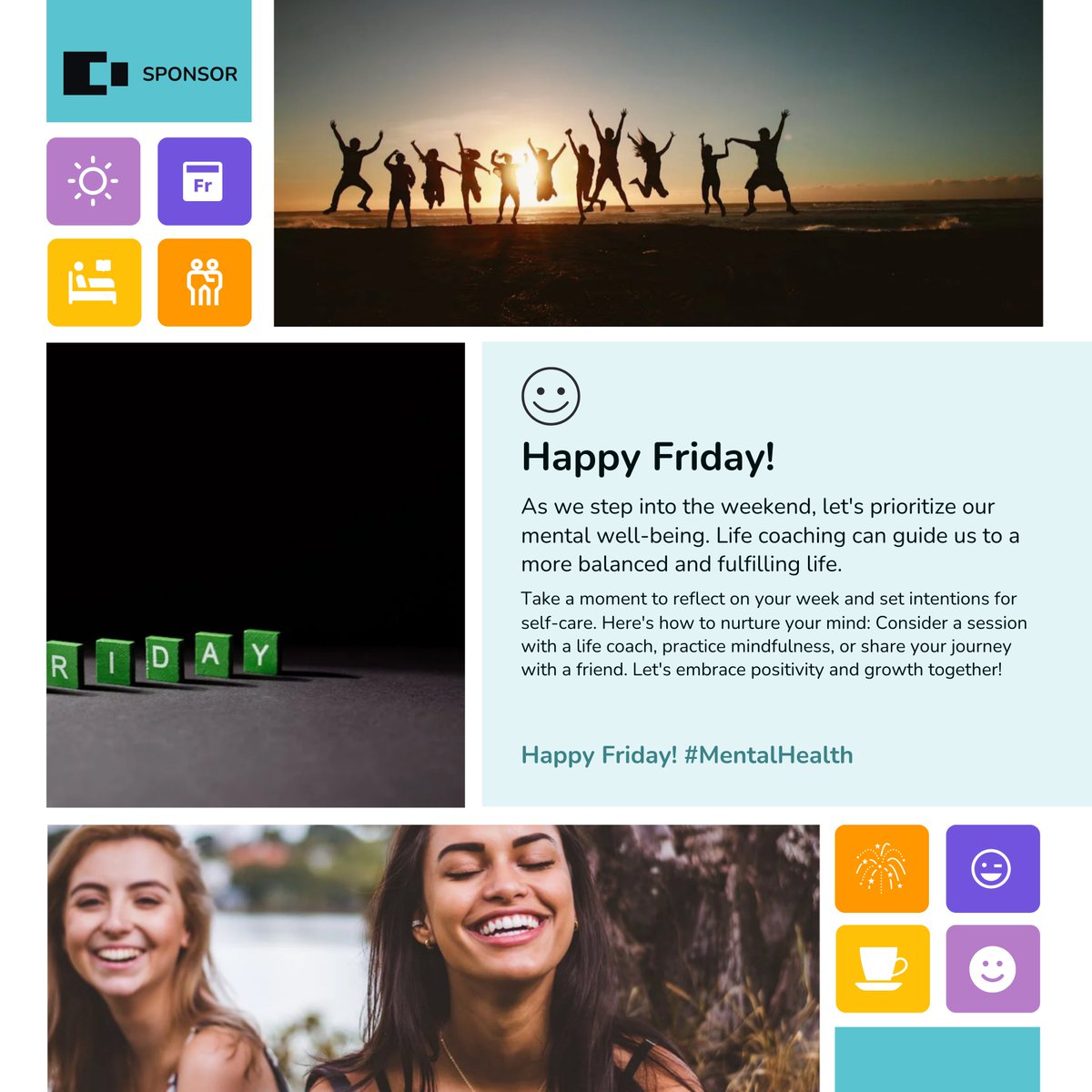 coachforward's tweet photo. Happy Friday! 🎉

It's time to unwind, relax, and savor the weekend. Let's craft this weekend with delightful experiences, treasured memories, and heartwarming moments.

What are your plans for the weekend? Share your itinerary, and let's make it unforgettable! https://t.co/qTtFT6UpJQ