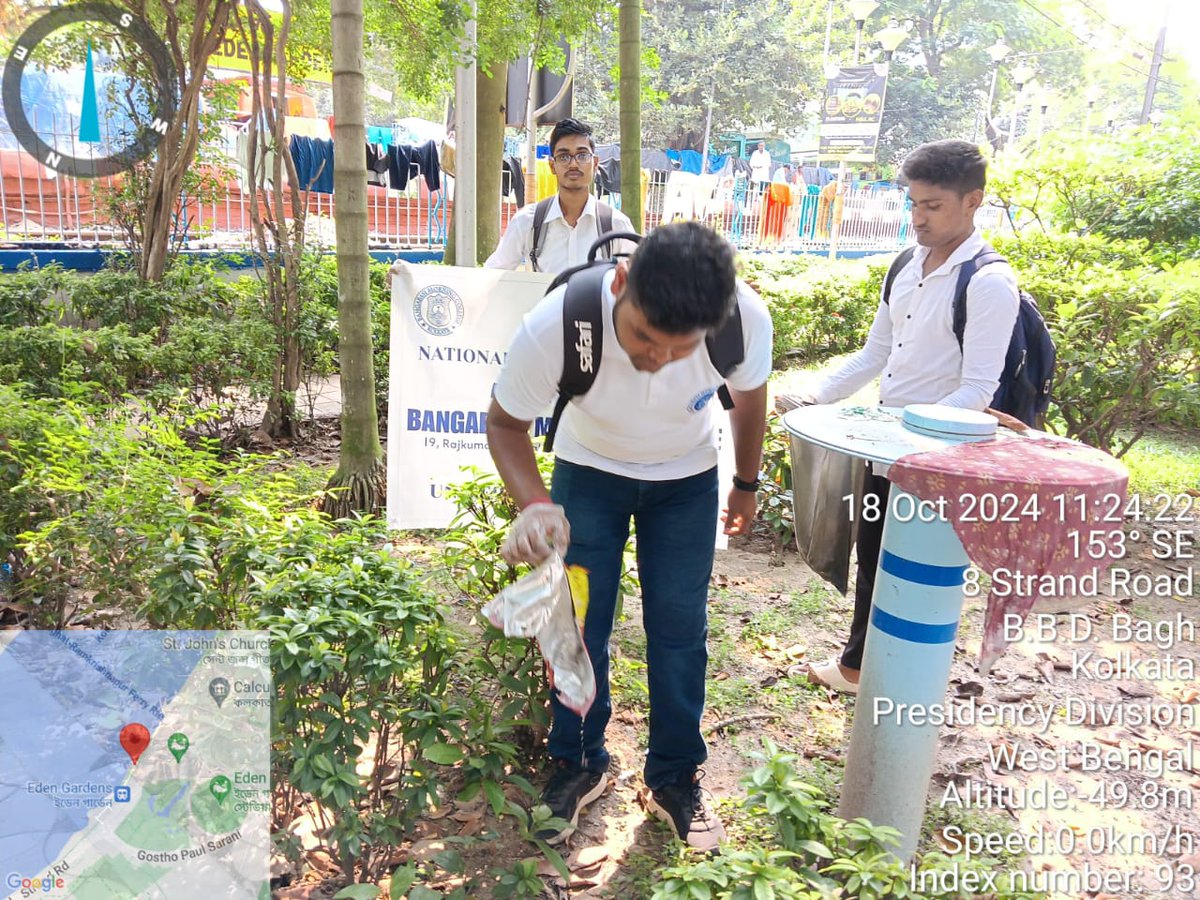 NssMorning's tweet photo. DATE : 18.10.2024
The NSS unit Bangabasi Morning College successfully conducted a cleanliness drive at Babughat, Kolkata . Volunteers actively participated in removing waste and promoting environmental awareness. @_NSSIndia @rdnss_kolkata @mansukhmandviya @mybharatgov https://t.co/7VIGJRjci7