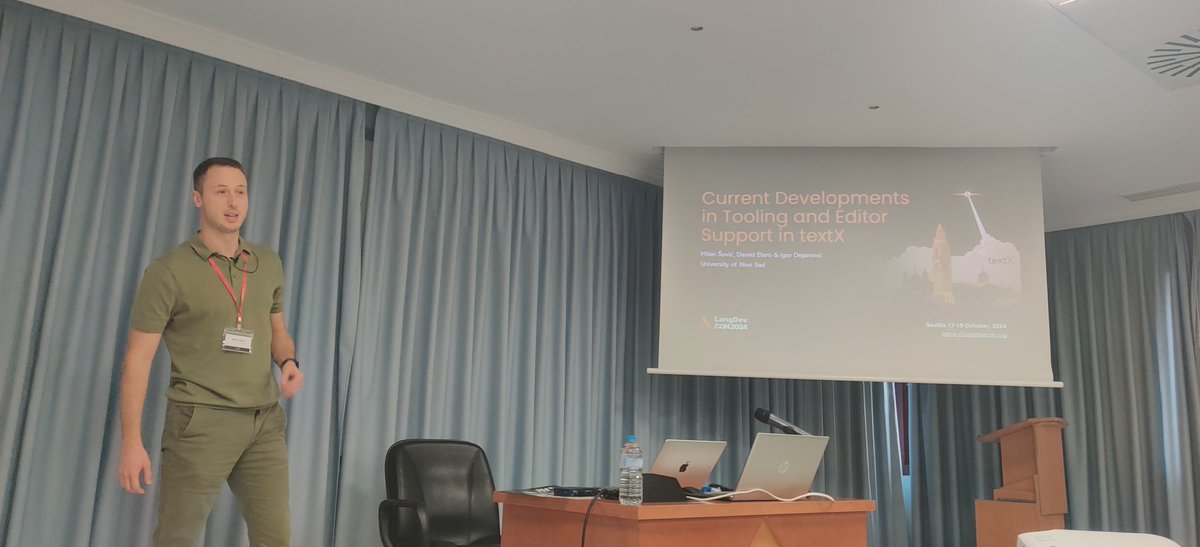 pmolinam's tweet image. #langdev2024 Milan Sovic on textX on Python