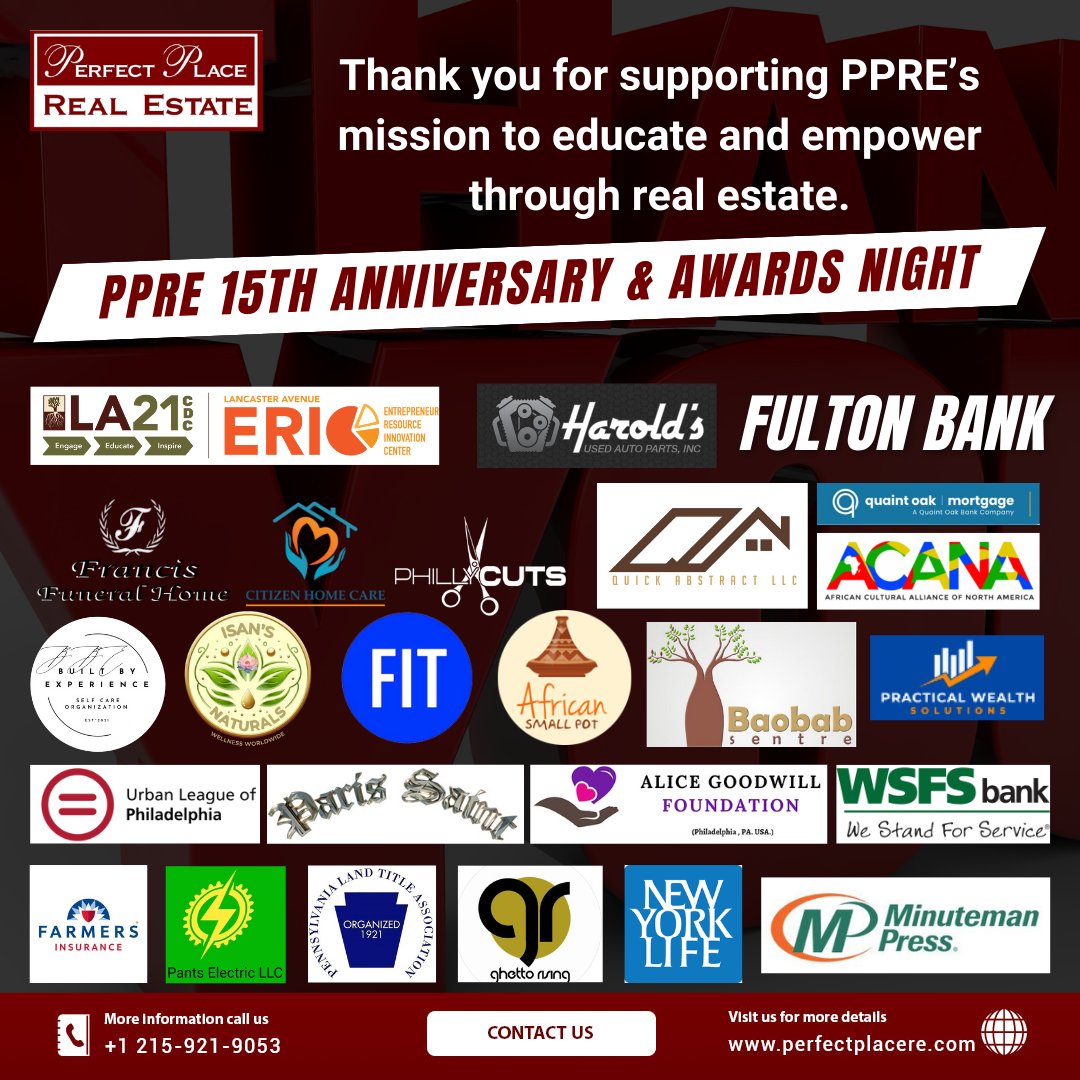 perfectplacere's tweet photo. Looking forward to the PPRE 15th Anniversary &amp; Awards Celebration next week! 🎉 Just want to take a moment to acknowledge and thank the incredible businesses and organizations.

#PPREAnniversary #AwardsNight #CommunitySupport #Grateful #CelebrateWithUs #BusinessSupport https://t.co/lZLoSiZqQM