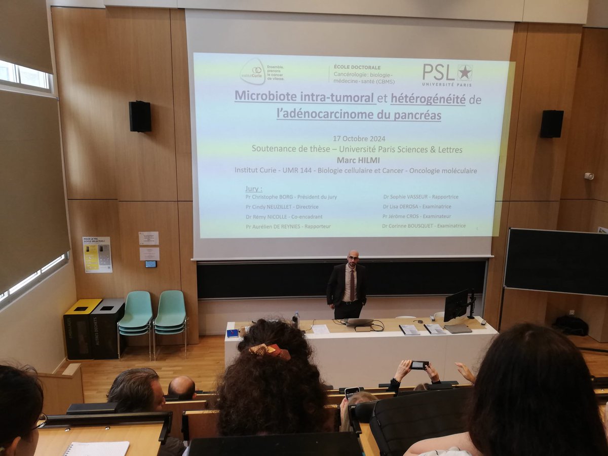PhD defense ! 👨‍🎓📜🎓
So much learning on #PancreaticCancer over the last 3 years. <a href="/institut_curie/">Institut Curie</a> 
Incredible mentoring from <a href="/RemyNicolle/">Rémy Nicolle</a> <a href="/cros_jerome/">Cros Jerome</a> Cindy Neuzillet