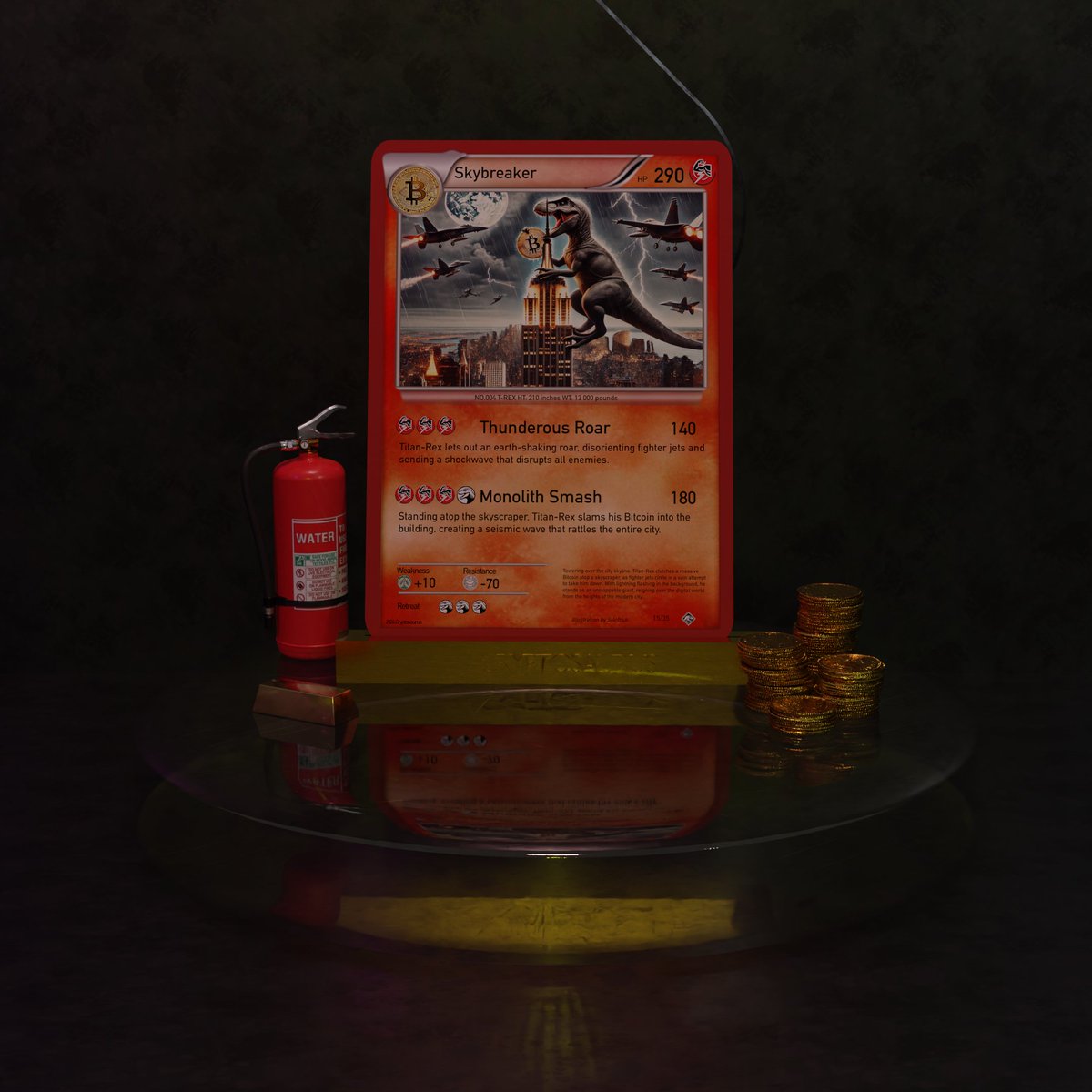 st4rfcuk's tweet photo. "Skybreaker" Collection Card  🦖 

#Bitcoin #Ethereum #Blockchain #NFT #NFTCommunity #nftcollector #crypto #blender #gimp #TCG #opensea https://t.co/egxfIlXl9a