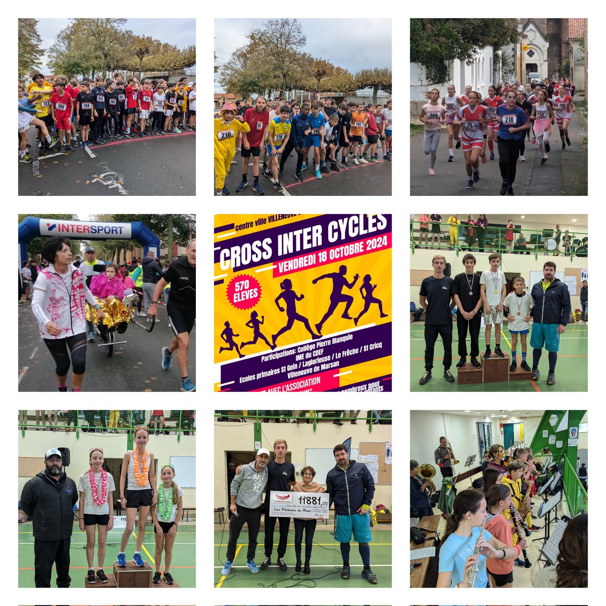 I. Caillaud - Collège Pierre Blanquie (@caillaud_i) on Twitter photo Le cross du Clg P. Blanquie a réuni 570 collégiens et écoliers qui ont couru pour l'association les Pitchounes du Moun : 11881€ pour les enfants handicapés, un record absolu 👏. Incroyable !
Un grand 🙏 aux élèves et aux équipes.
<a href="/DSDEN_40/">DSDEN40</a> <a href="/LandesUnss/">Unss Landes</a> <a href="/AcBordeaux/">Académie de Bordeaux</a> <a href="/Prefecture40/">Préfet des Landes</a> Le cross du Clg P. Blanquie a réuni 570 collégiens et écoliers qui ont couru pour l'association les Pitchounes du Moun : 11881€ pour les enfants handicapés, un record absolu 👏. Incroyable !
Un grand 🙏 aux élèves et aux équipes.
<a href="/DSDEN_40/">DSDEN40</a> <a href="/LandesUnss/">Unss Landes</a> <a href="/AcBordeaux/">Académie de Bordeaux</a> <a href="/Prefecture40/">Préfet des Landes</a>