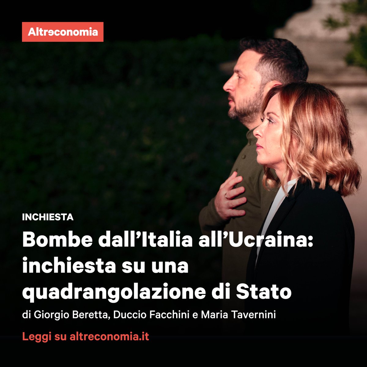 Oltre 200mila proiettili di bombe da cannone prodotti in India sono stati importati dal nostro Paese per poi essere spediti, quasi identici, in Slovacchia ma con una destinazione finale diversa: l’Ucraina. Il tutto all’oscuro del Parlamento

👉t.ly/tSS9J