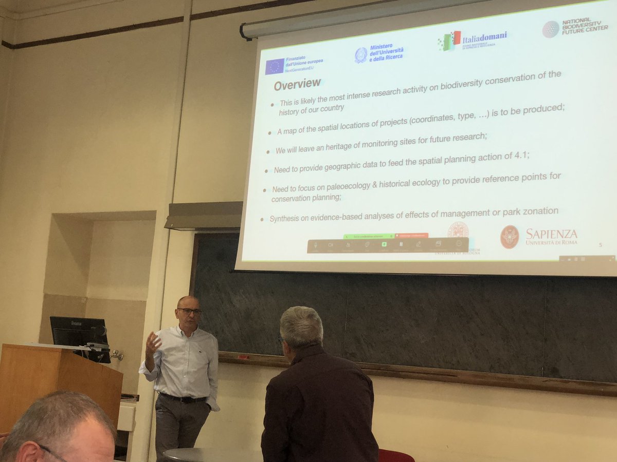 global_mammal's tweet photo. Riunione sullo stato di avanzamento delle azioni di ricerca del progetto Activity 4.4 Scenarios of area-based conservation and management @global_mammal 
@carlo_rondinini @UniboBiome @alechi66 @Dendrocene @MusianiMarco Michela Pacifici @CanestrelliD @nbfc_italy @ItaliaDomaniGov https://t.co/U3BwDqBc3I