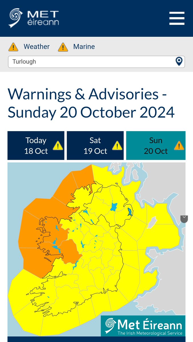AchillRNLI's tweet photo. @MetEireann has issued a #StatusOrange Wind Warning for Mayo and Galway ahead of the arrival of #StormAshley on Sunday. With #SpringTides also forecast, please exercise caution along our coasts and monitor for updates. In an emergency, ☎️ 999 or 112 and ask for the Coast Guard. https://t.co/sCo2FHXV8z