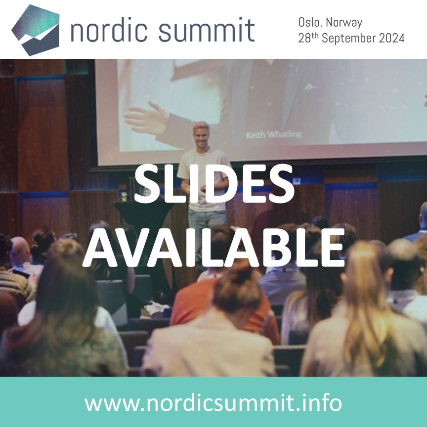 Session slides from our fantastic speakers are now accessible on the (web) app for those that had a ticket to Nordic Summit 👩‍🏫

Head over to app.nordicsummit.info to explore the sessions that match your interest.
Simply look for the button to view/download them.