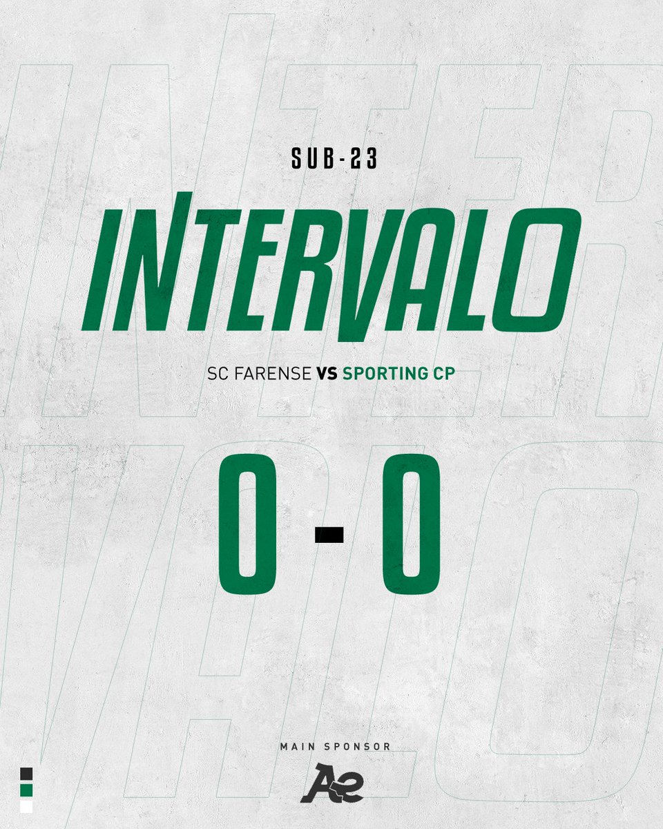 SportingCP's tweet image. #Sub23SCP | ⏸ Tempo de intervalo!

⚪ 0-0 🟢 // #SCFSCP