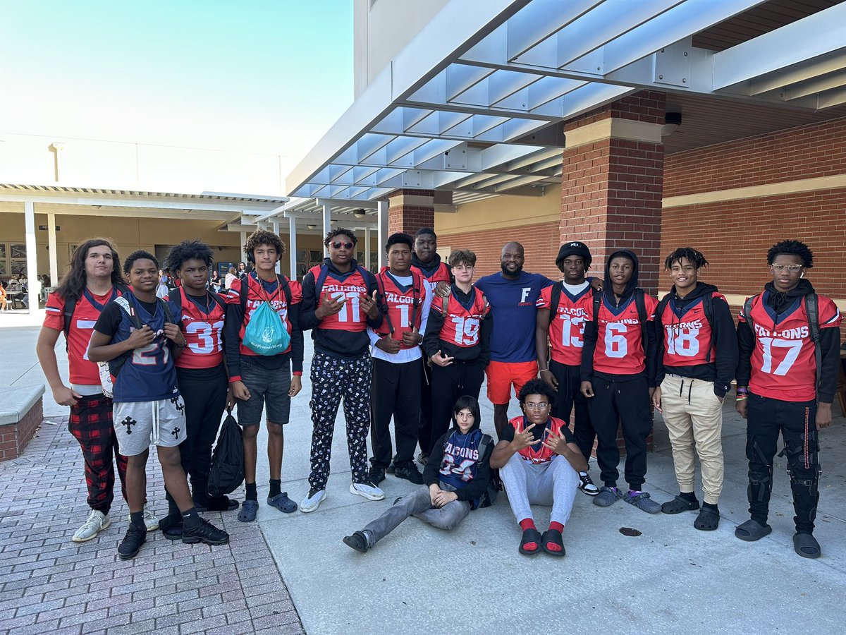 Our Falcons players are ready for the Big Homecoming game tonight vs Gulf HS! Let's Go Falcons!!