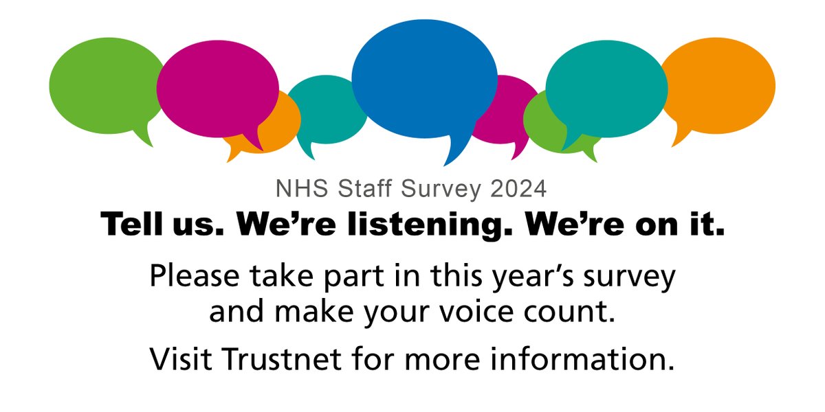 CNWL People (@cnwlpeople) on Twitter photo Massive thank you to all our <a href="/CNWLNHS/">CNWL NHS FT</a> staff and bank workers who completed the 2024 NHS Staff Survey this week. 6 more weeks to go...
Look out for email from 2024staffsurvey@qualtrics-survey.com with the email title â2024 NHS Staff Survey Invitationâ and complete today Massive thank you to all our <a href="/CNWLNHS/">CNWL NHS FT</a> staff and bank workers who completed the 2024 NHS Staff Survey this week. 6 more weeks to go...
Look out for email from 2024staffsurvey@qualtrics-survey.com with the email title â2024 NHS Staff Survey Invitationâ and complete today