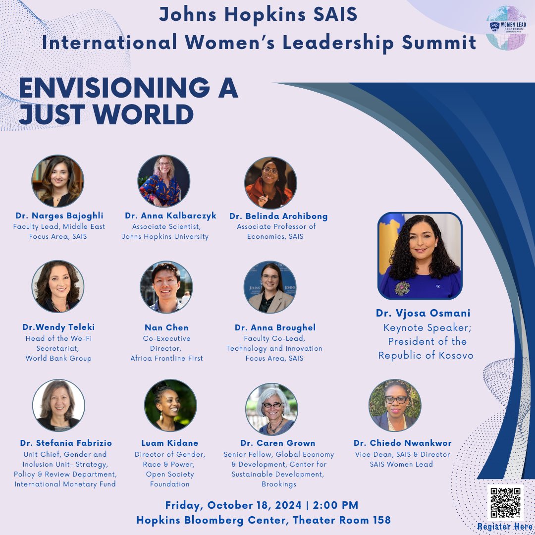 SAISWL's tweet photo. 🌟 Excited to announce the Student Monologue at SAIS Women’s Leadership Summit! 🎤

Join us as seven incredible young women share their perspectives. Each voice brings unique insights and experiences, centered around the themes of “Envisioning a just world”❤️
@SAISHopkins https://t.co/TsTekTSfpc