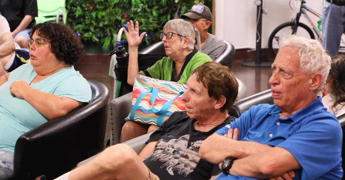 CoconutCreekPD's tweet image. It's our favorite time of the month - our #CrimePrevention roundtable at the Foundation for Independent Living. Dets Corey&amp;amp; James are the #emcees. This month, they talked about on-line #ScamPrevention. They also heard from Chief Hofer, Capt Kriplean, &amp;amp; Commissioner Brodie.