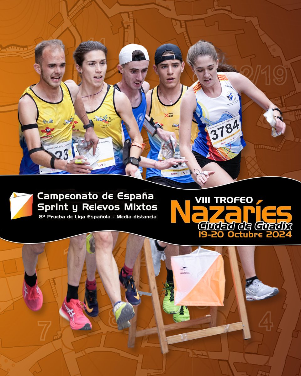 ▶️ Este fin de semana: 🧭🗺️ 8ª #LEOP2024 de #Orientación - 🏆 'Campeonato de España de Sprint y Relevo Mixto' en Guadix (Granada).
SÍGUELO AQUÍ:
📡 liveresultat.orientering.se/?lang=es
📡 tractrac.com/event-page/eve…
📺 youtube.com/@fedoorg/strea…
ℹ️ oveleta.com/nazaries-2024
#CEOP2024 #orienteering