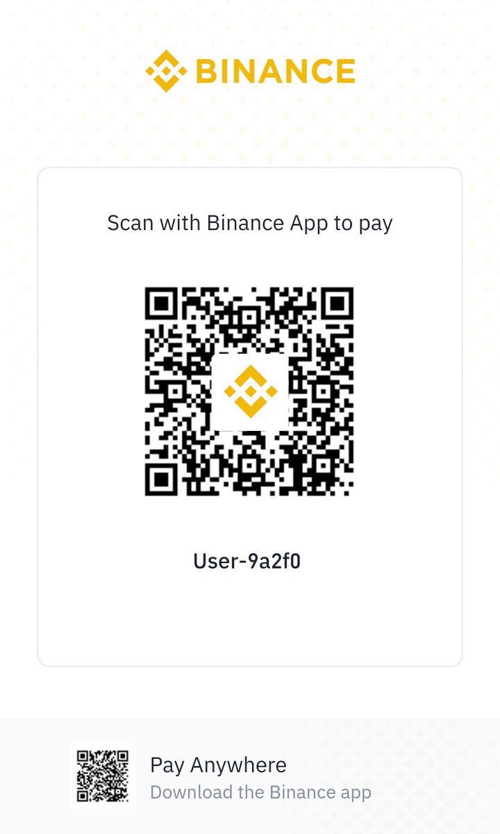 Now you can receive 1000$ Now in binance just scan the code
