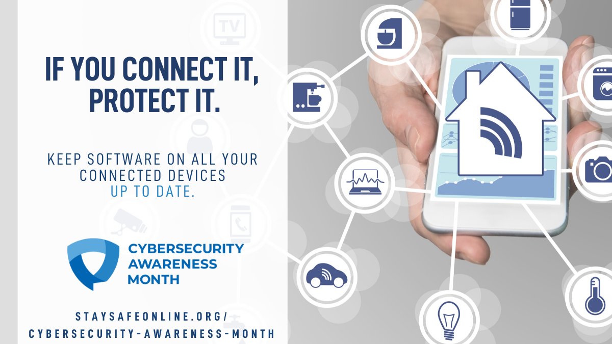 LCC5Star's tweet photo. Any   device that connects to the internet is vulnerable to risks. The best defense is to keep device security software, web browser and operating systems up to   date. #SecureOurWorld by turning on auto-updates. @LCCStars #LCCStars   @StaySafeOnline #CybersecurityAwarenessMonth https://t.co/cOr5zKP5Wb