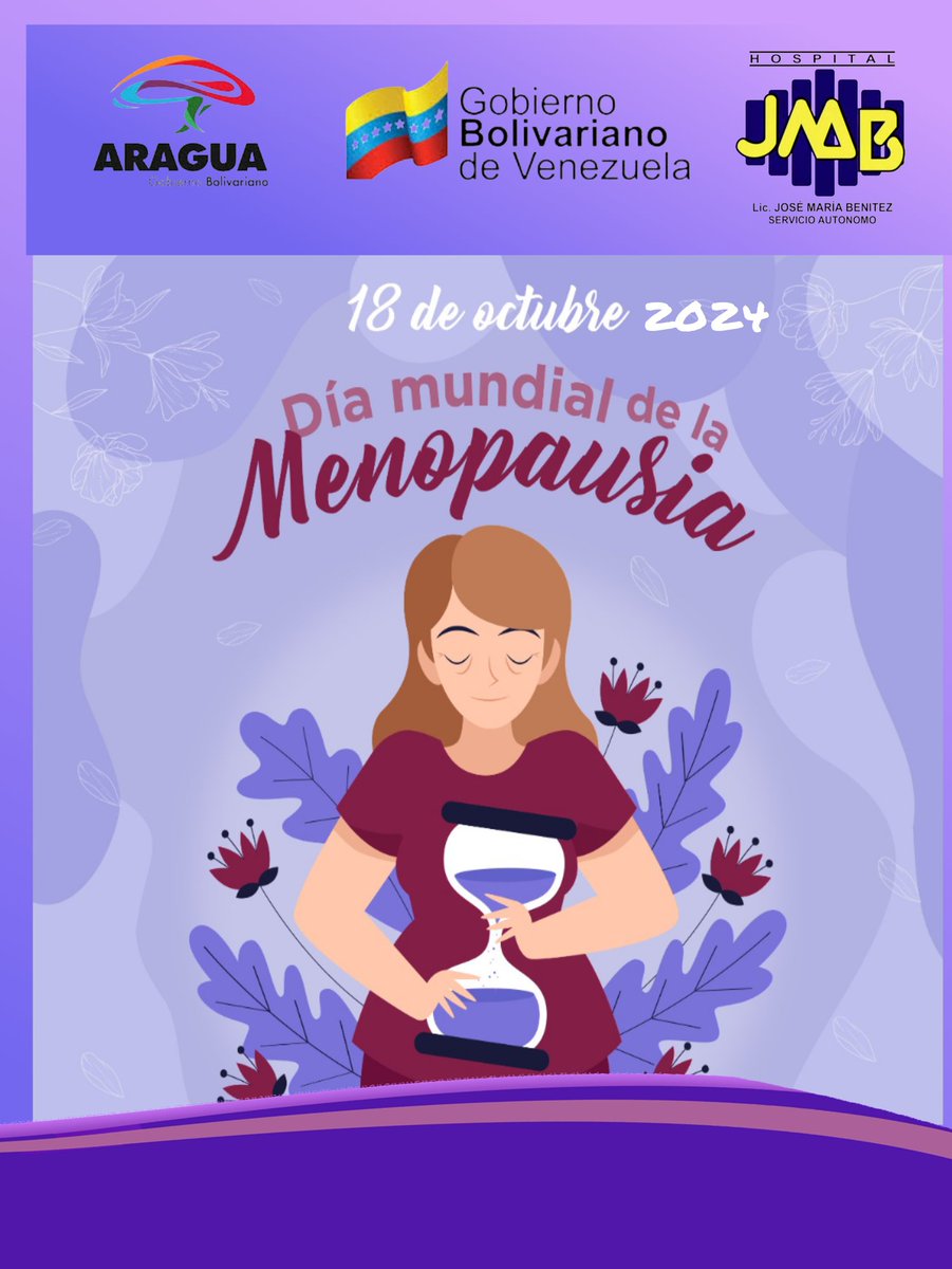 #18DeOctubre 
 Educar a las mujeres, sobre esta etapa de sus vidas, indicándole cual es el estilo de vida que deberán llevar, los síntomas que desvelan la llegada de la menopausia y sobre todo, las enfermedades más frecuentes que se desencadenan producto del cambio hormonal.