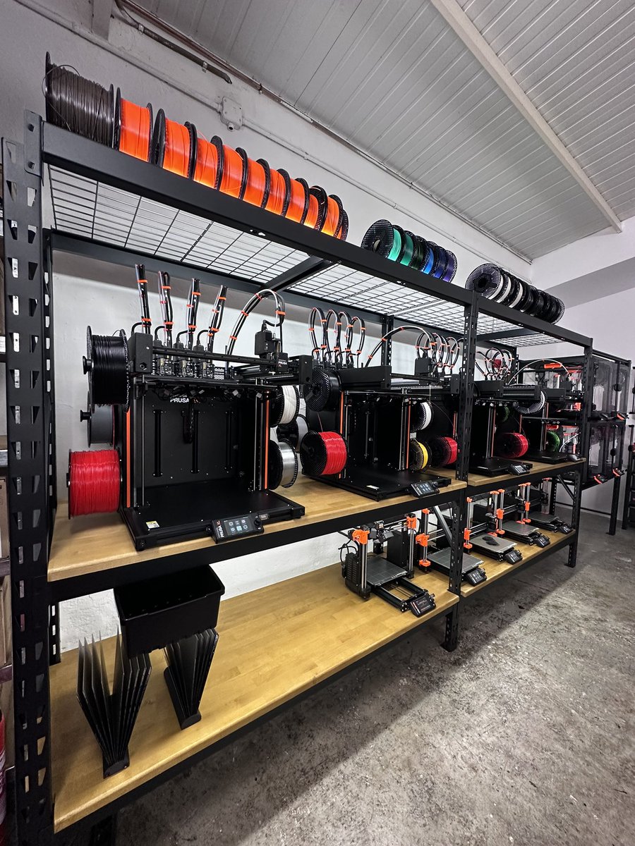 And the three new <a href="/Prusa3D/">Prusa3D</a> XLs are ready to rock!!