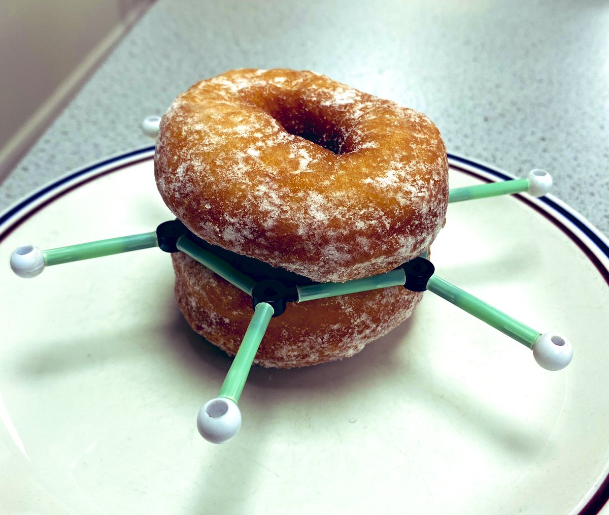 Tommo (@tommosnr) on Twitter photo Benzene delocalised p-orbitals #donuts #chemistry #alevel2024 <a href="/YarmChemistry/">Yarm Chemistry</a> Benzene delocalised p-orbitals #donuts #chemistry #alevel2024 <a href="/YarmChemistry/">Yarm Chemistry</a>