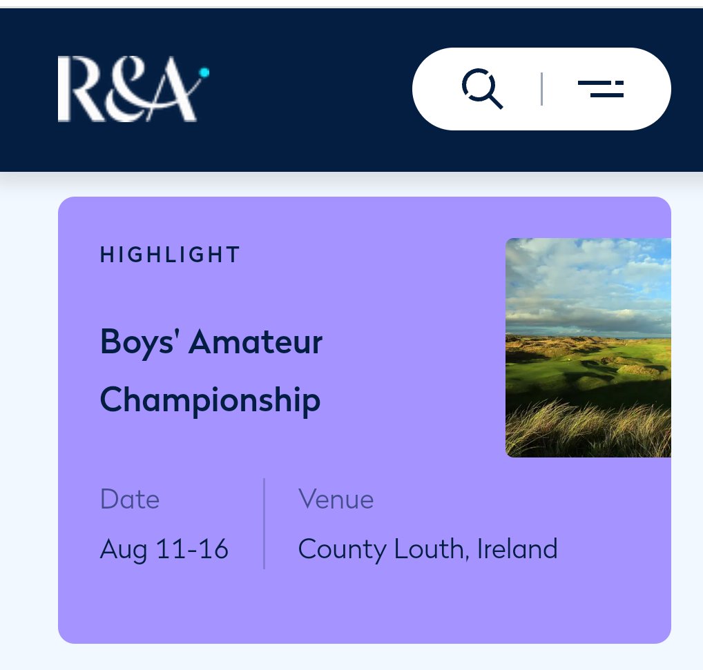 We are delighted to be hosting The Boys' Amateur Championship in August 2025. We are now welcoming greenkeeper volunteers to join our team for this event next year. If you are interested, please contact me at wayne@countylouthgolfclub.com for details. <a href="/RandA/">The R&A</a> <a href="/CountyLouthGC/">County Louth GC</a>