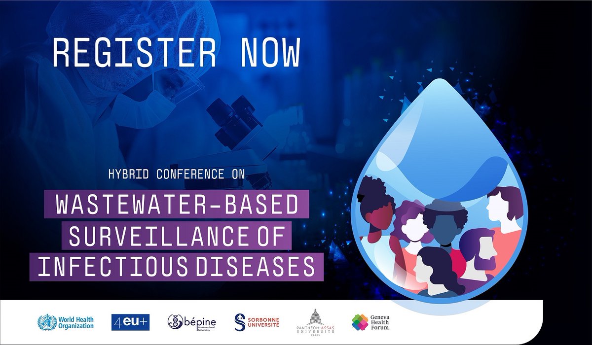 Sorbonne Université (@sorbonne_univ_) on Twitter photo 💧 On November 12th, participate in an international conference on wastewater-based infectious disease surveillance at <a href="/InstitutCerveau/">Institut du Cerveau - Paris Brain Institute</a> (and online), with the support of <a href="/WHO/">World Health Organization (WHO)</a>!
👉 Register by October 31st: 4euplus.eu/4EU-858.html 💧 On November 12th, participate in an international conference on wastewater-based infectious disease surveillance at <a href="/InstitutCerveau/">Institut du Cerveau - Paris Brain Institute</a> (and online), with the support of <a href="/WHO/">World Health Organization (WHO)</a>!
👉 Register by October 31st: 4euplus.eu/4EU-858.html