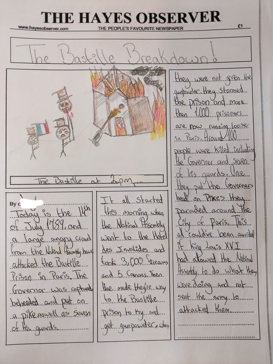 K Lynch (@mslynch12) on Twitter photo 2A <a href="/stjosephsrush/">St Joseph's Rush</a> reporting live from the Storming of the Bastille during the French Revolution 🇫🇷 📰 #jchistory #juniorcycle #histedchatie #historyclassroom 2A <a href="/stjosephsrush/">St Joseph's Rush</a> reporting live from the Storming of the Bastille during the French Revolution 🇫🇷 📰 #jchistory #juniorcycle #histedchatie #historyclassroom