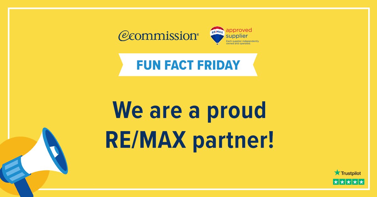 eCommission's tweet image. We're a proud RE/MAX approved supplier!

Learn more here: ecommission.com/remax